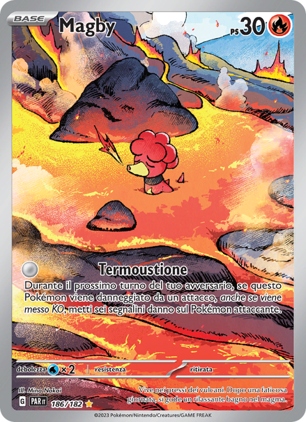 Magby 186/266 — Paradox Rift (Italian Pokémon TCG card)