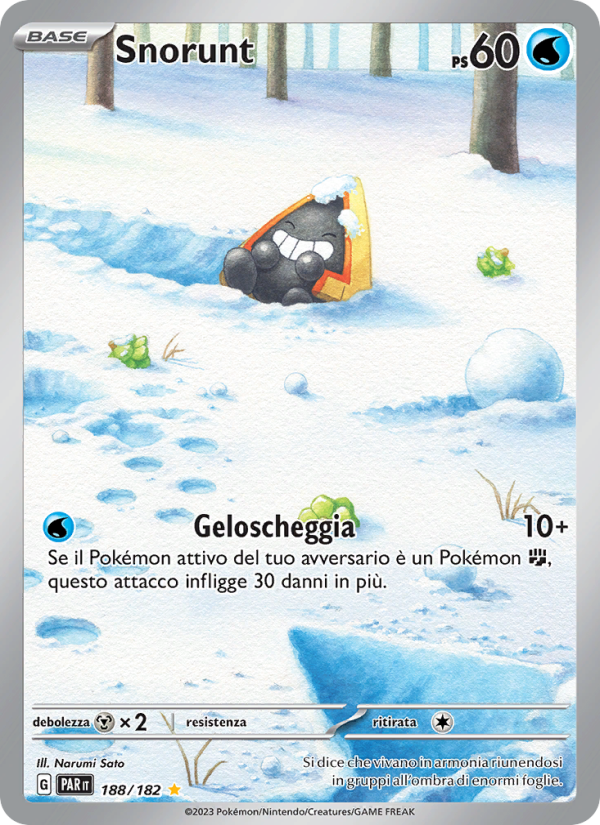 Snorunt 188/266 — Paradox Rift (Italian Pokémon TCG card)
