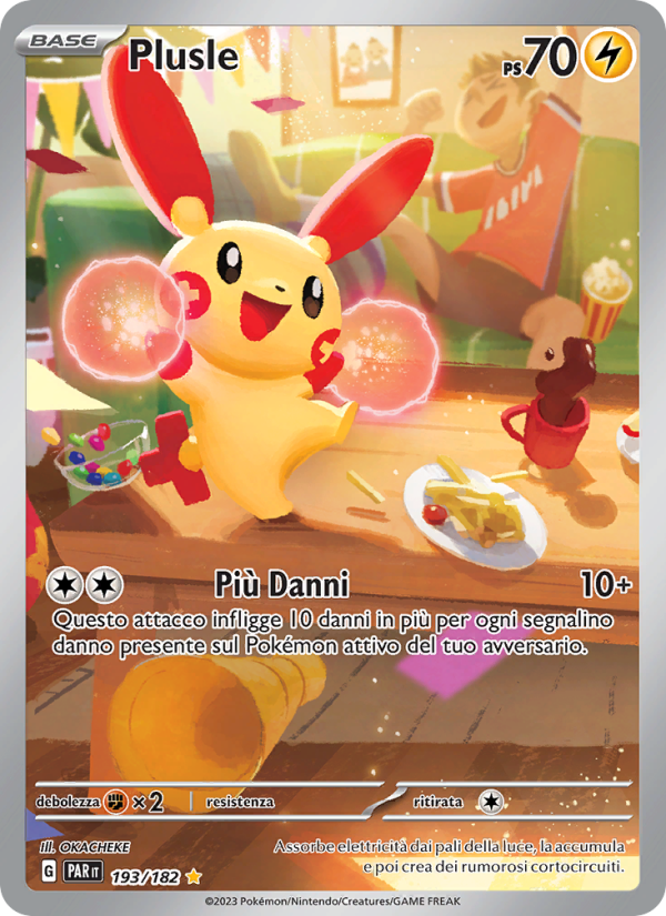 Plusle 193/266 — Paradox Rift (Italian Pokémon TCG card)