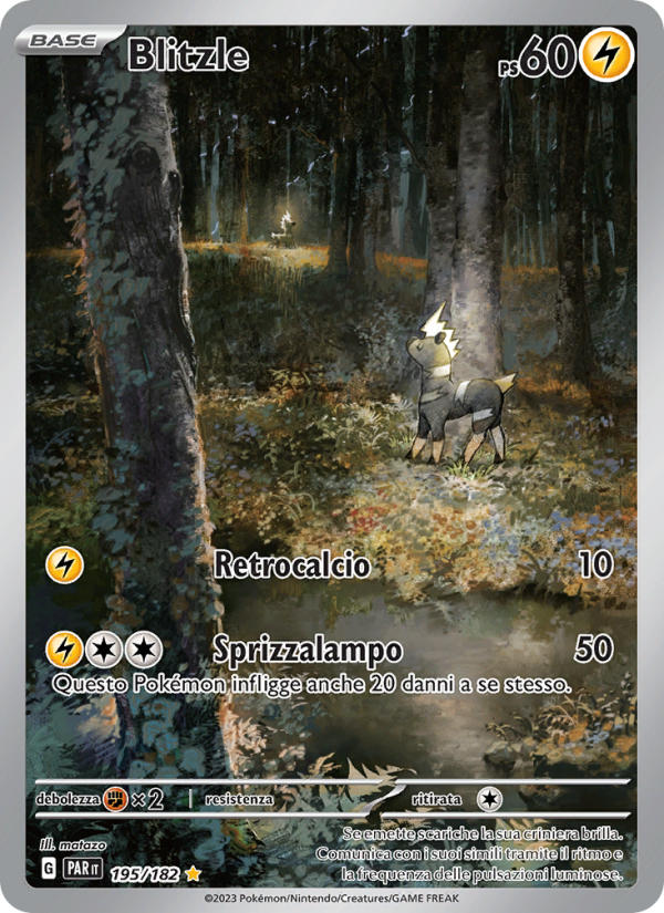 Blitzle 195/266 — Paradox Rift (Italian Pokémon TCG card)