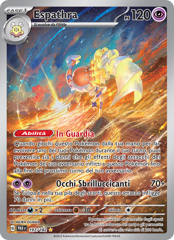 Espathra 197/266 — Paradox Rift (Italian Pokémon TCG card)