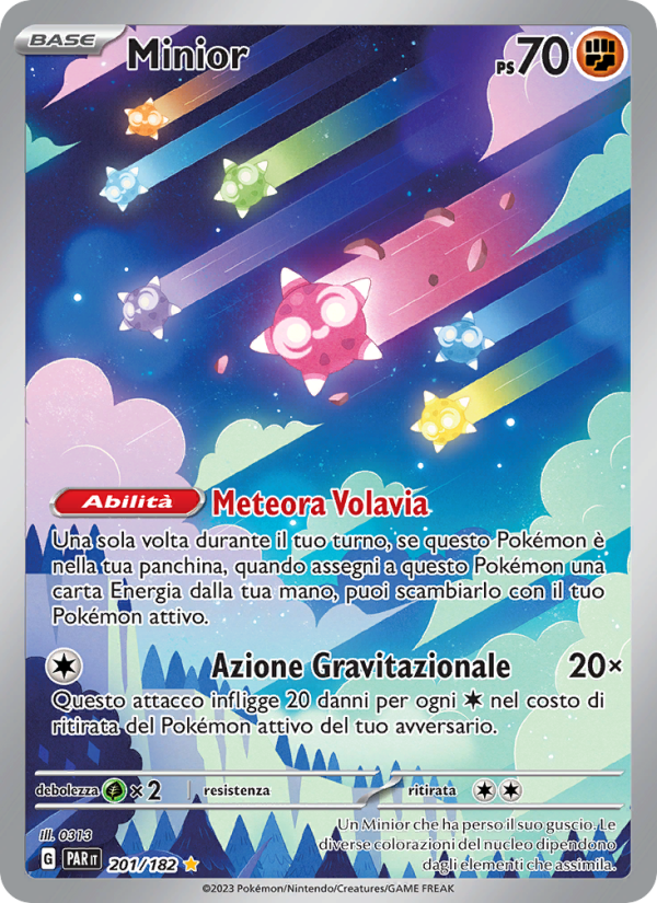 Minior 201/266 — Paradox Rift (Italian Pokémon TCG card)