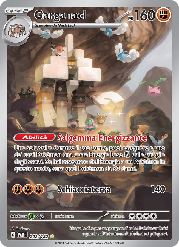 Garganacl 202/266 — Paradox Rift (Italian Pokémon TCG card)