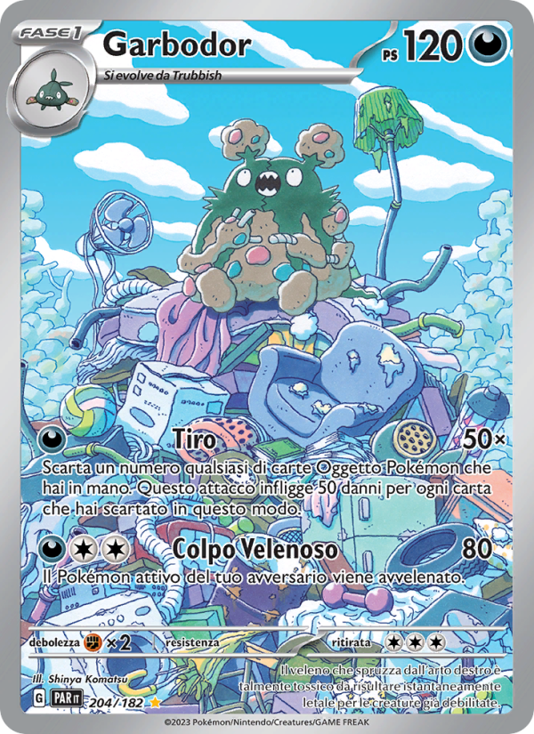Garbodor 204/266 — Paradox Rift (Italian Pokémon TCG card)