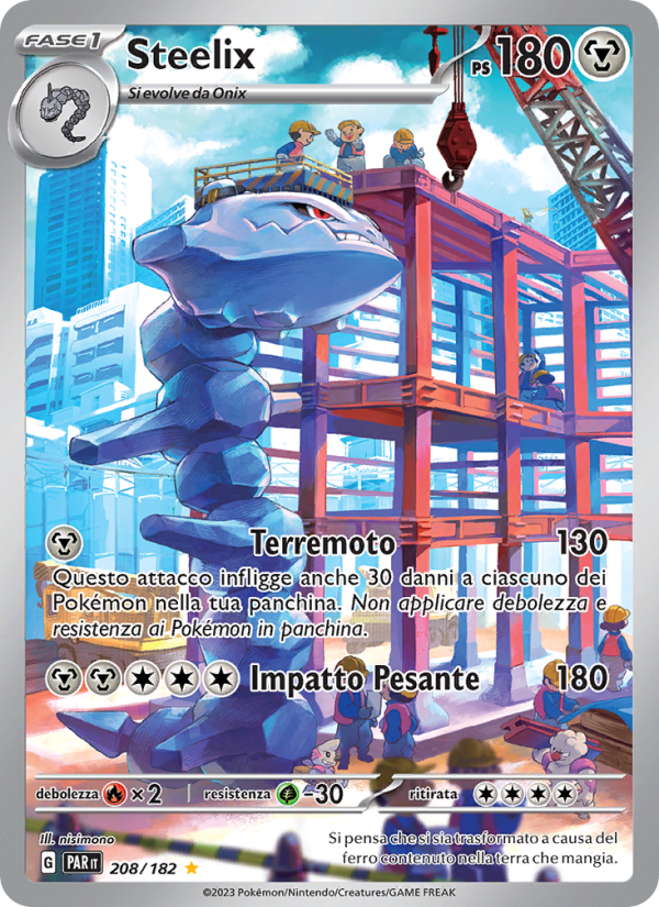 Steelix 208/266 — Paradox Rift (Italian Pokémon TCG card)
