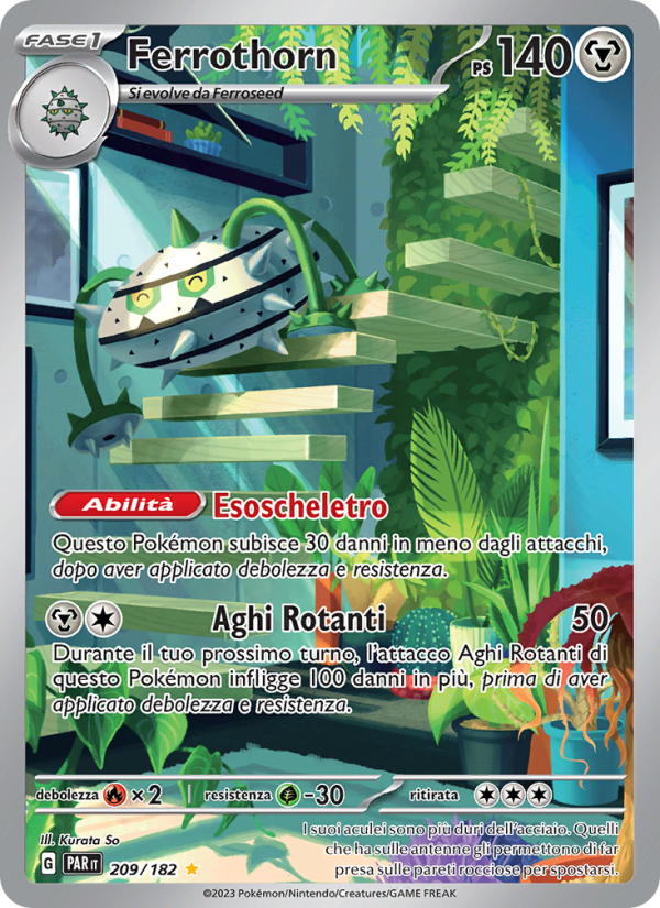 Ferrothorn 209/266 — Paradox Rift (Italian Pokémon TCG card)