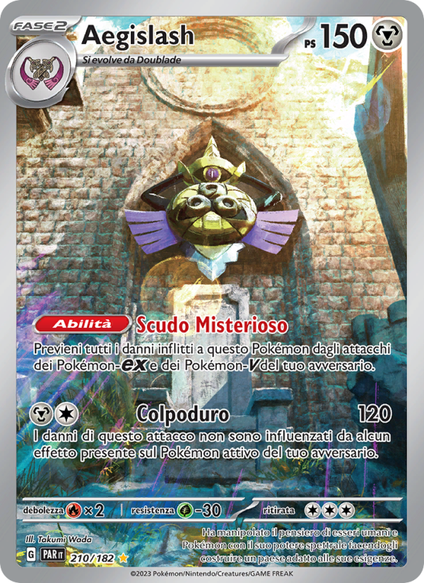 Aegislash 210/266 — Paradox Rift (Italian Pokémon TCG card)