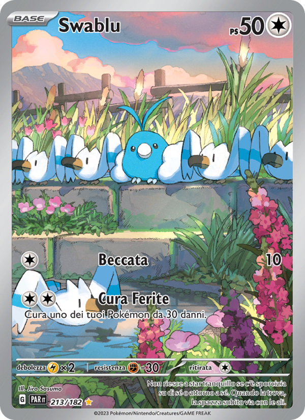 Swablu 213/266 — Paradox Rift (Italian Pokémon TCG card)