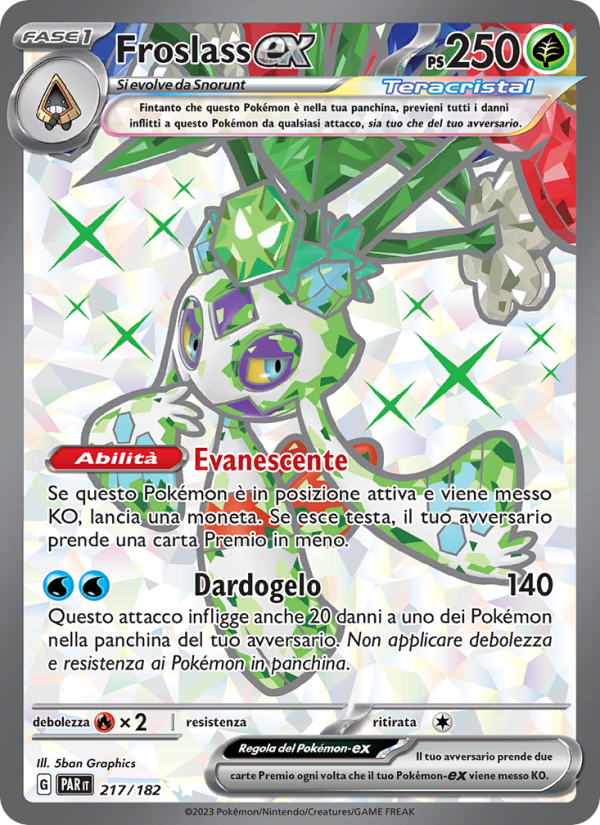 Froslass-ex 217/266 — Paradox Rift (Italian Pokémon TCG card)