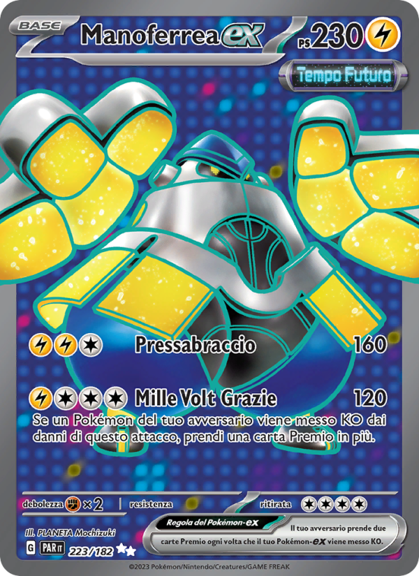 Manoferrea-ex 223/266 — Paradox Rift (Italian Pokémon TCG card)