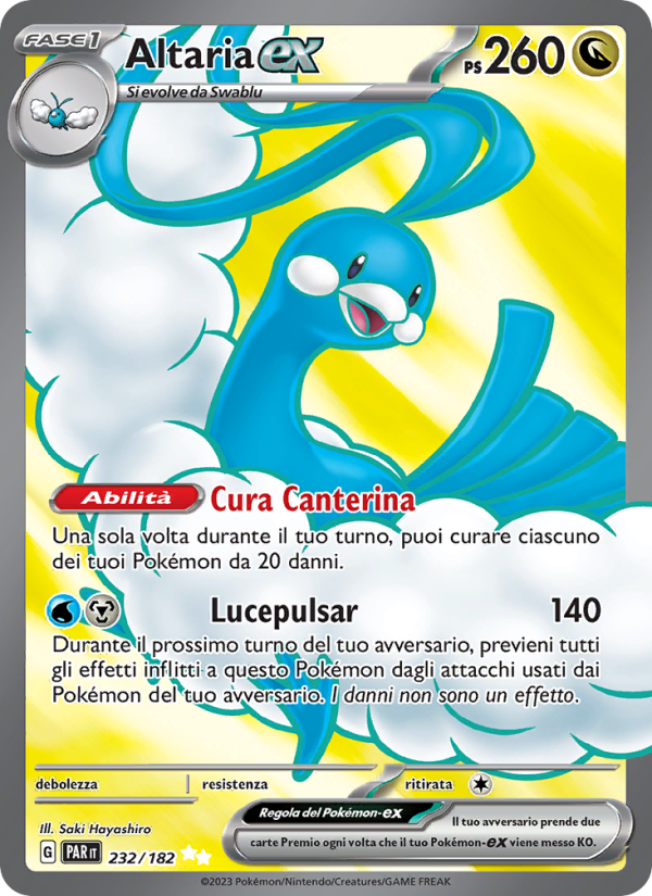 Altaria-ex 232/266 — Paradox Rift (Italian Pokémon TCG card)