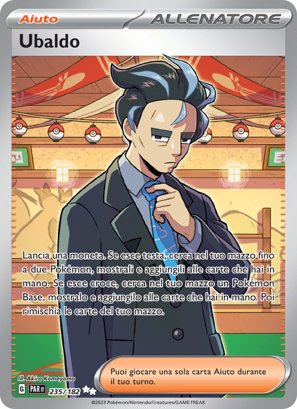 Ubaldo 235/266 — Paradox Rift (Italian Pokémon TCG card)