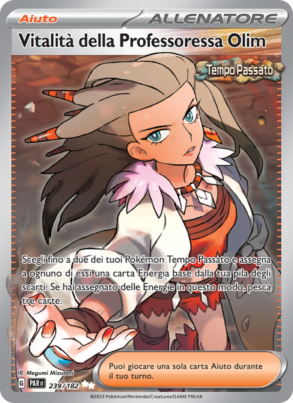 Vitalità della Professoressa Olim 239/266 — Paradox Rift (Italian Pokémon TCG card)