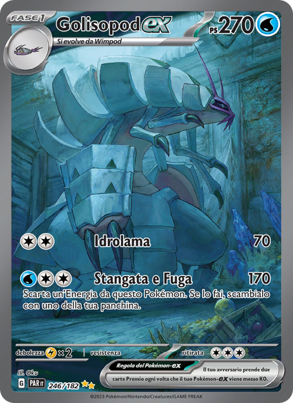 Golisopod-ex 246/266 — Paradox Rift (Italian Pokémon TCG card)