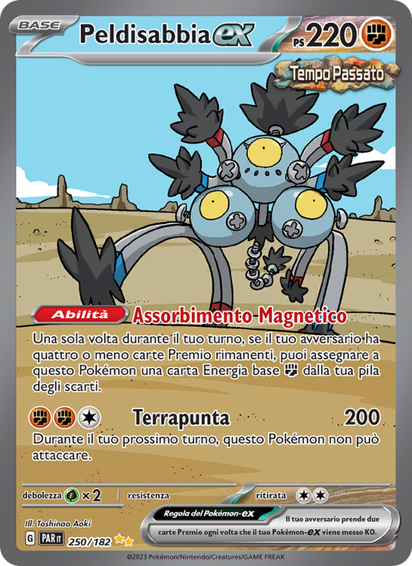 Peldisabbia-ex 250/266 — Paradox Rift (Italian Pokémon TCG card)