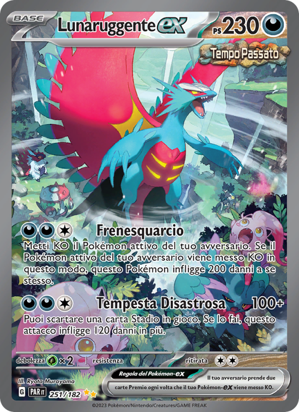 Lunaruggente-ex 251/266 — Paradox Rift (Italian Pokémon TCG card)