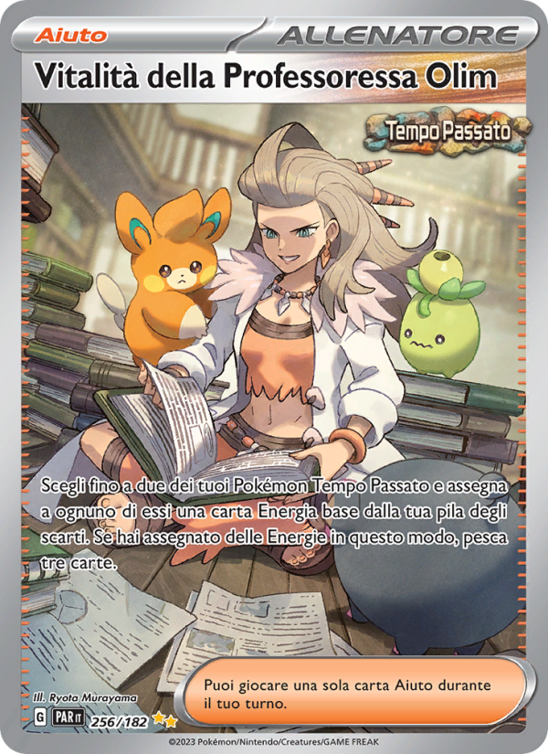 Vitalità della Professoressa Olim 256/266 — Paradox Rift (Italian Pokémon TCG card)
