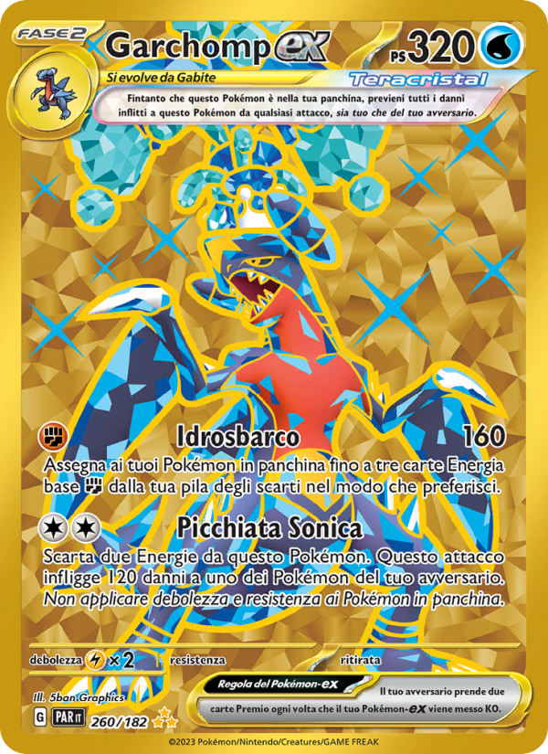 Garchomp-ex 260/266 — Paradox Rift (Italian Pokémon TCG card)