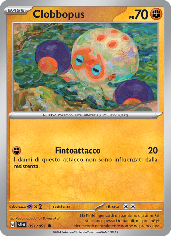 Clobbopus 051/245 — Paldean Fates (Italian Pokémon TCG card)