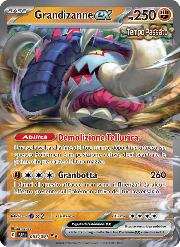 Grandizanne-ex 053/245 — Paldean Fates (Italian Pokémon TCG card)
