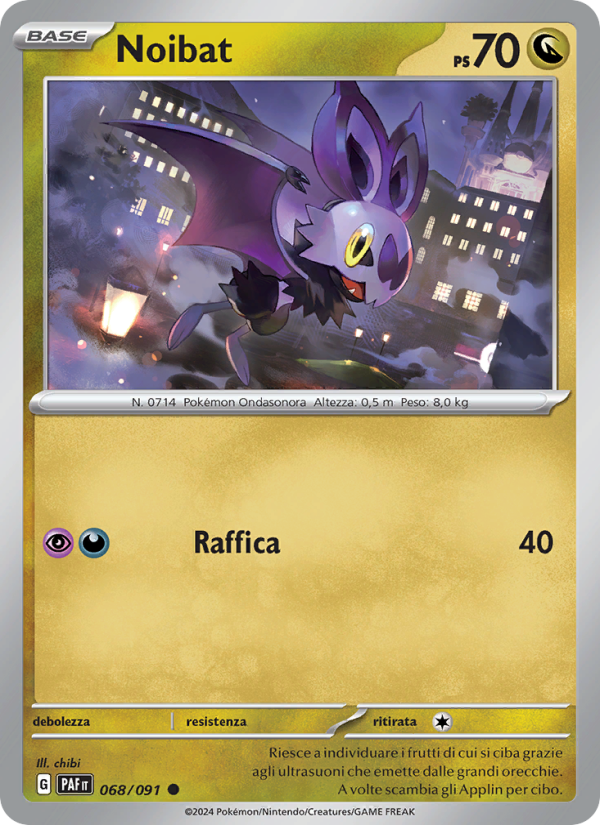 Noibat 068/245 — Paldean Fates (Italian Pokémon TCG card)