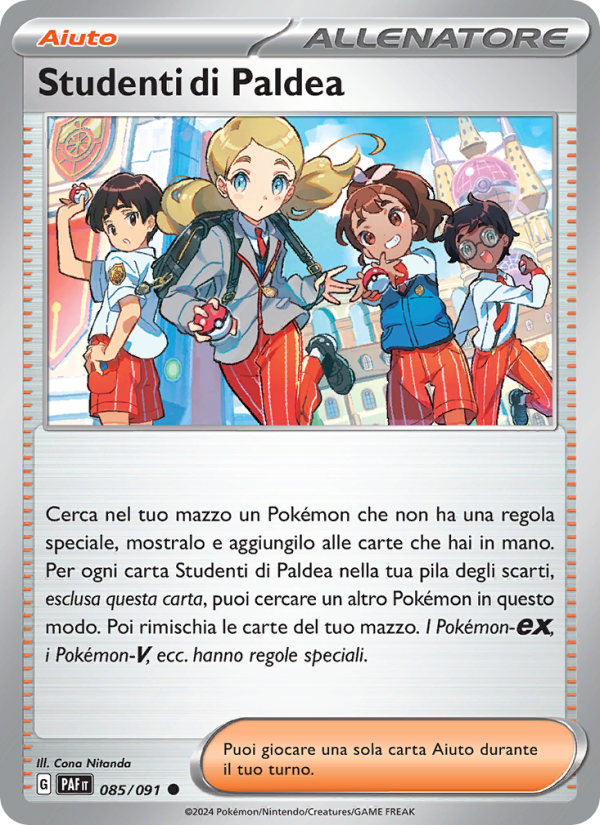 Studenti di Paldea 085/245 — Paldean Fates (Italian Pokémon TCG card)