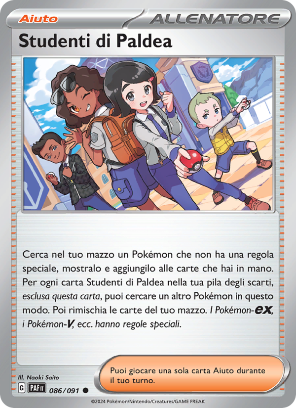 Studenti di Paldea 086/245 — Paldean Fates (Italian Pokémon TCG card)