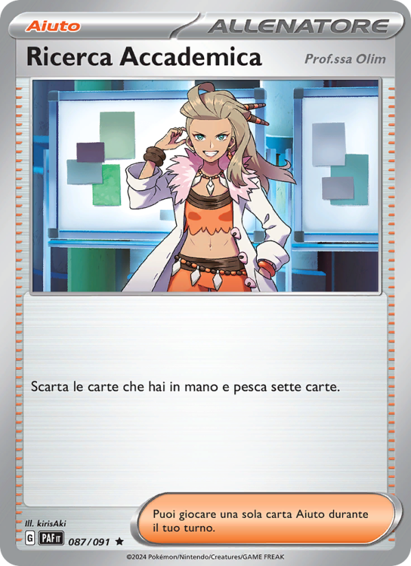 Ricerca Accademica 087/245 — Paldean Fates (Italian Pokémon TCG card)