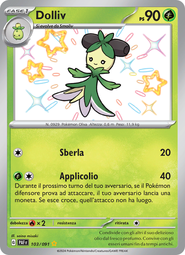 Dolliv 103/245 — Paldean Fates (Italian Pokémon TCG card)