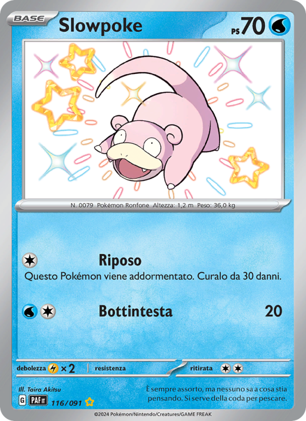 Slowpoke 116/245 — Paldean Fates (Italian Pokémon TCG card)