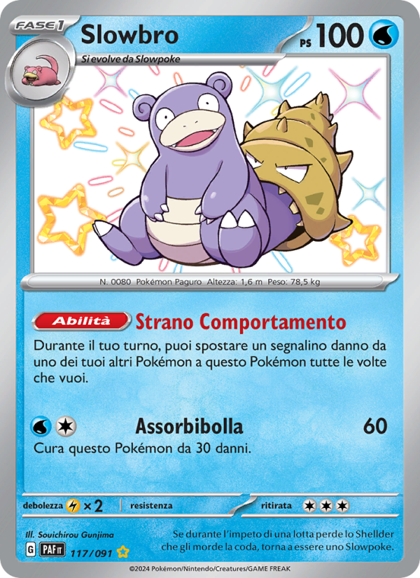 Slowbro 117/245 — Paldean Fates (Italian Pokémon TCG card)
