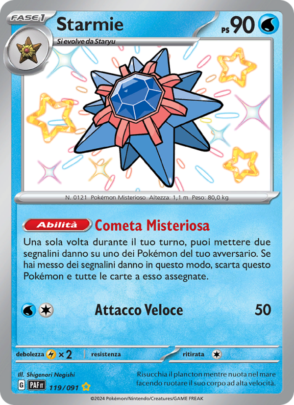 Starmie 119/245 — Paldean Fates (Italian Pokémon TCG card)
