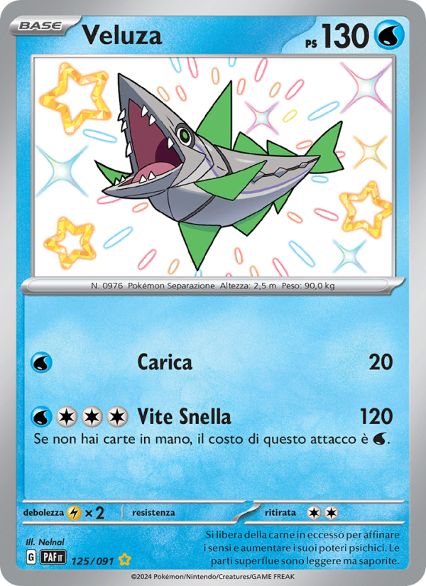 Veluza 125/245 — Paldean Fates (Italian Pokémon TCG card)