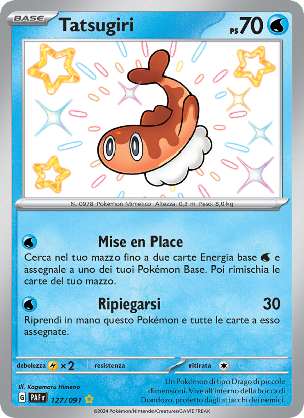 Tatsugiri 127/245 — Paldean Fates (Italian Pokémon TCG card)