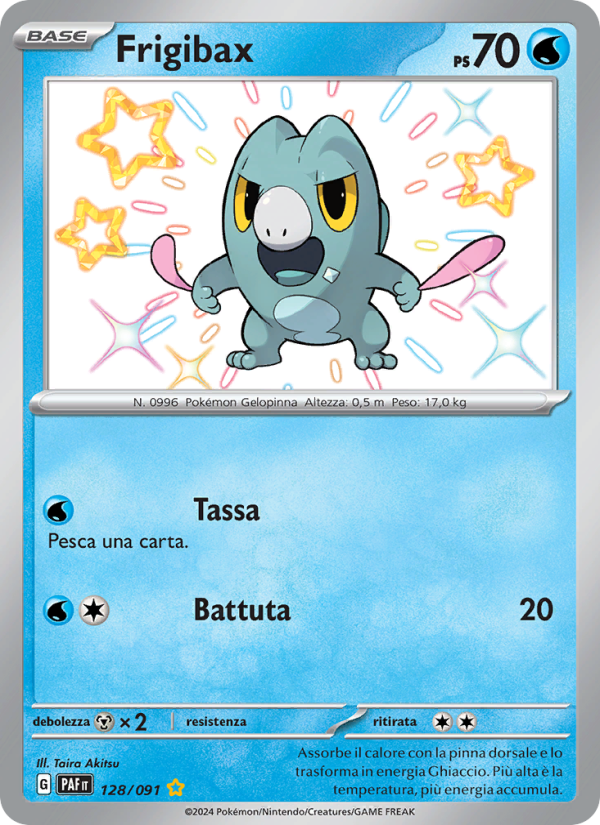 Frigibax 128/245 — Paldean Fates (Italian Pokémon TCG card)