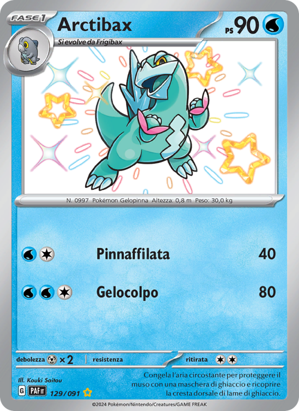Arctibax 129/245 — Paldean Fates (Italian Pokémon TCG card)