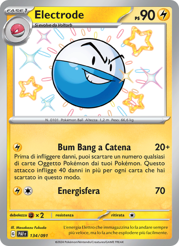 Electrode 134/245 — Paldean Fates (Italian Pokémon TCG card)