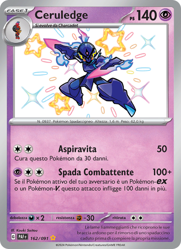 Ceruledge 162/245 — Paldean Fates (Italian Pokémon TCG card)