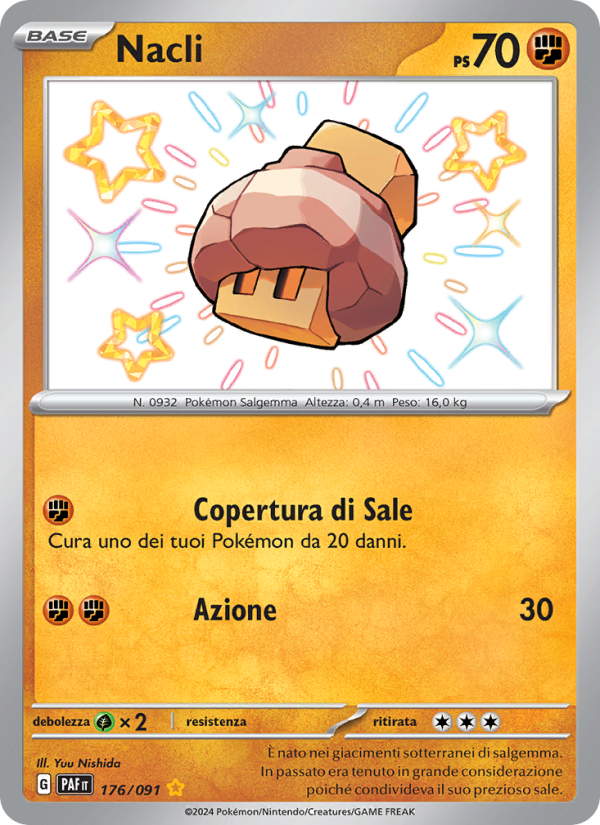 Nacli 176/245 — Paldean Fates (Italian Pokémon TCG card)