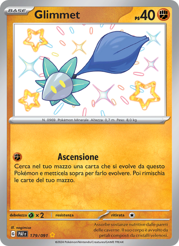 Glimmet 179/245 — Paldean Fates (Italian Pokémon TCG card)