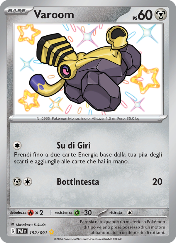 Varoom 192/245 — Paldean Fates (Italian Pokémon TCG card)