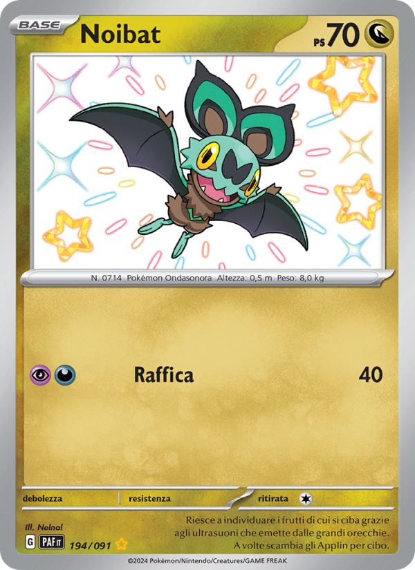 Noibat 194/245 — Paldean Fates (Italian Pokémon TCG card)