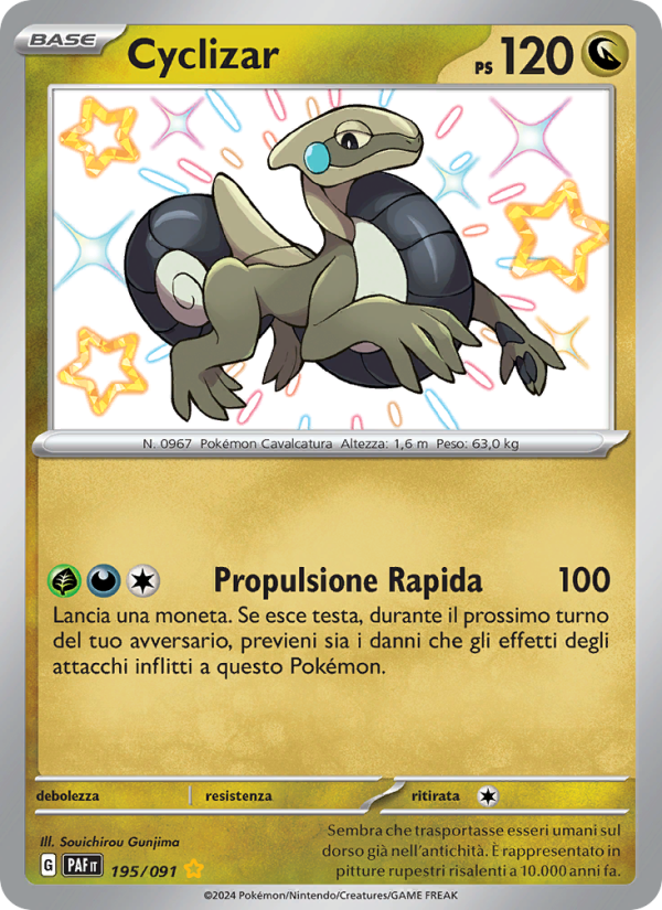Cyclizar 195/245 — Paldean Fates (Italian Pokémon TCG card)