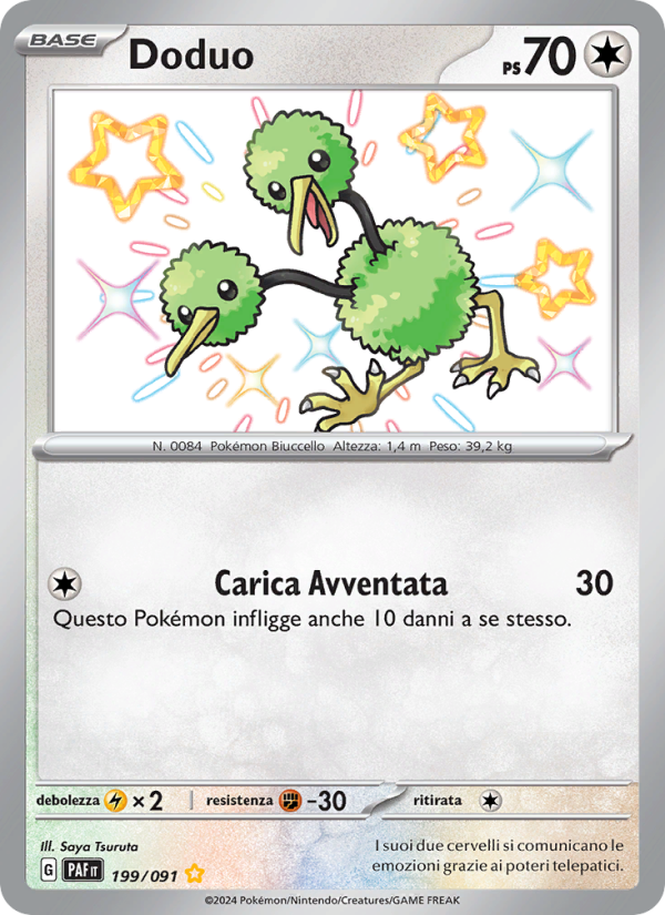 Doduo 199/245 — Paldean Fates (Italian Pokémon TCG card)
