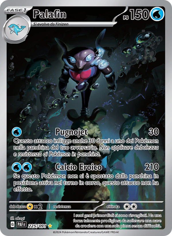 Palafin 225/245 — Paldean Fates (Italian Pokémon TCG card)