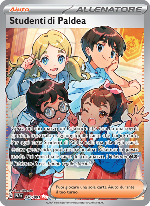 Studenti di Paldea 230/245 — Paldean Fates (Italian Pokémon TCG card)