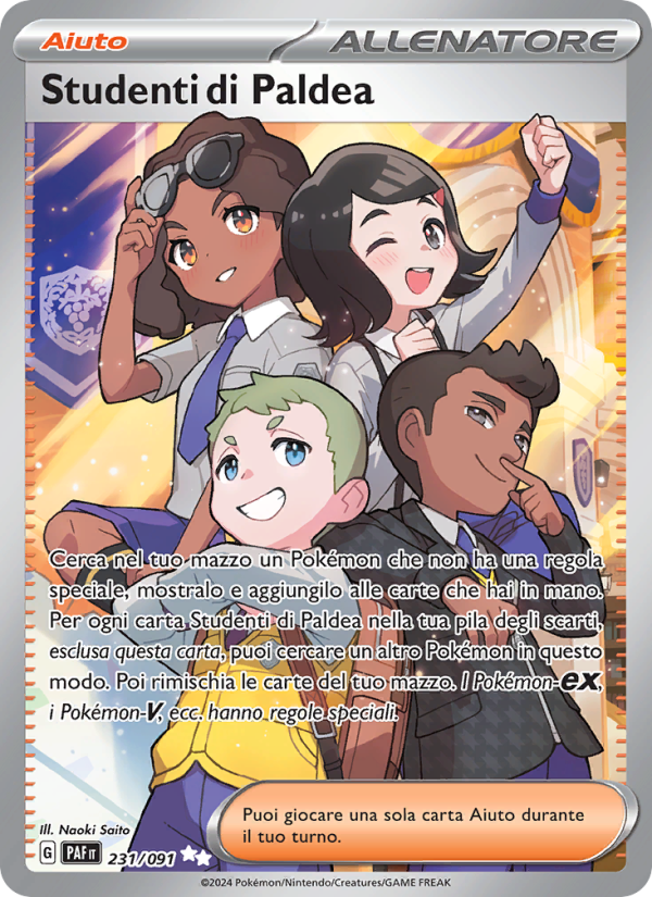 Studenti di Paldea 231/245 — Paldean Fates (Italian Pokémon TCG card)