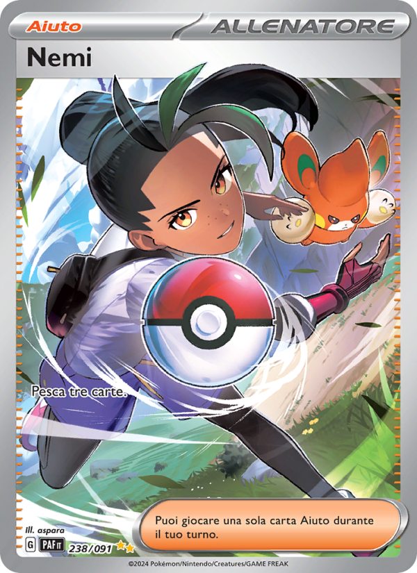 Nemi 238/245 — Paldean Fates (Italian Pokémon TCG card)