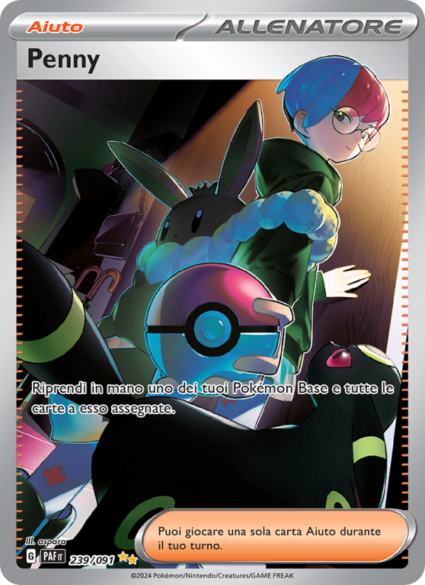 Penny 239/245 — Paldean Fates (Italian Pokémon TCG card)