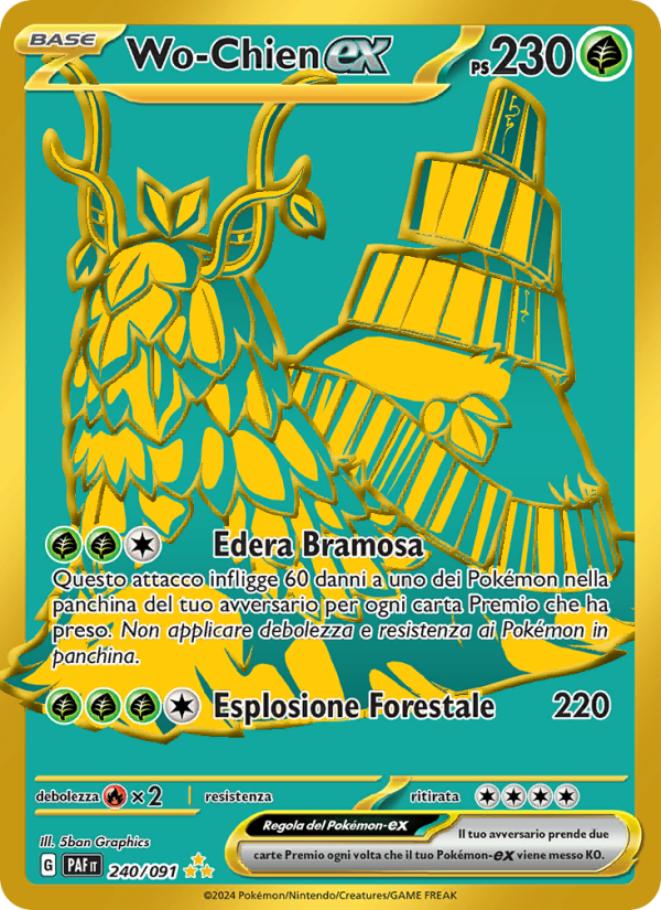 Wo-Chien-ex 240/245 — Paldean Fates (Italian Pokémon TCG card)